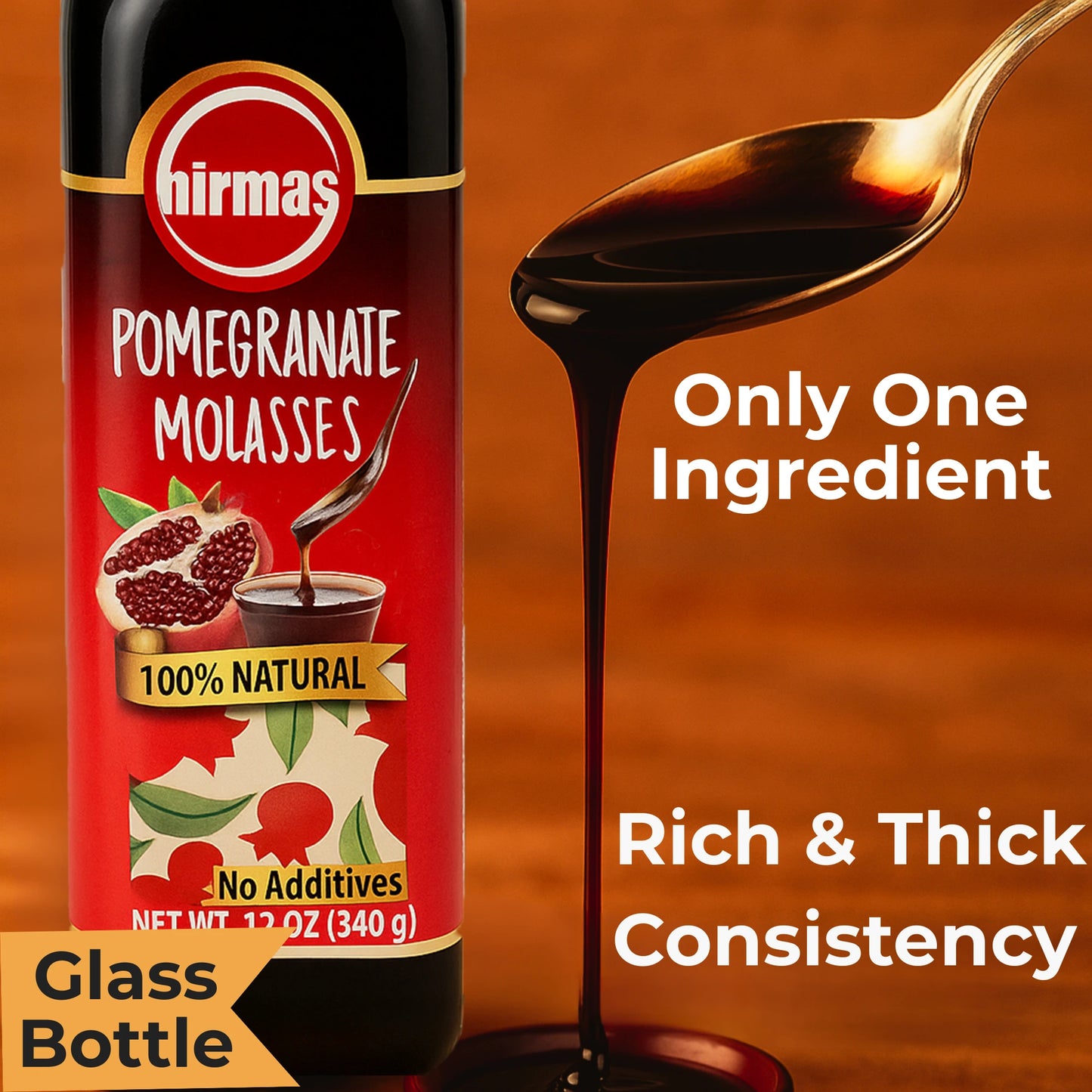 Hirmas Pomegranate Molasses - 12 oz