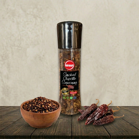 Hirmas Smoked Chipotle Seasoning – 5.5 oz - Bold, Smoky & Spicy (Grinder)