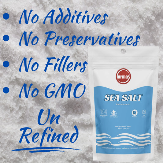 Hirmas Aegean Sea Salt – 16 oz (Fine Grain)